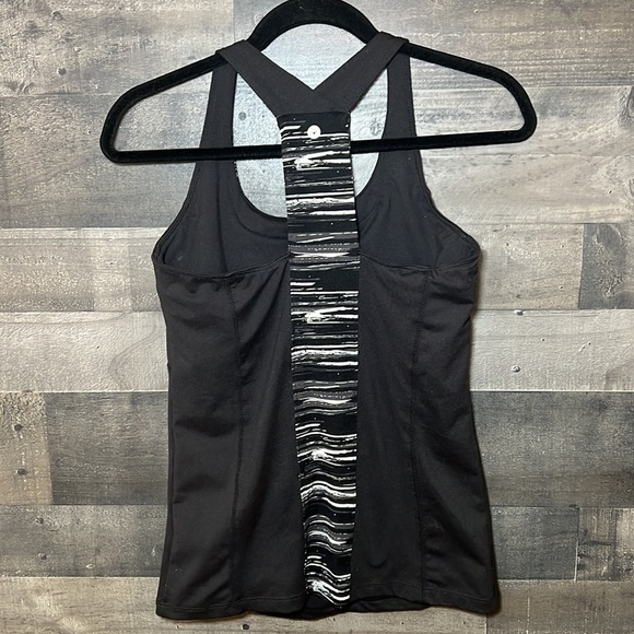 Soybu Tank Top Black with White Design Down Back - Picture 2 of 6